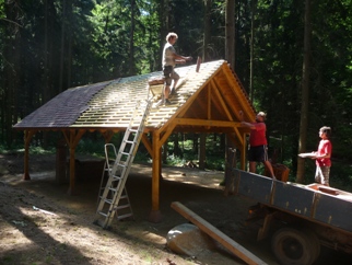 Die Zimmerei Tragwerk aus Brensbach errichtete die Kapelle